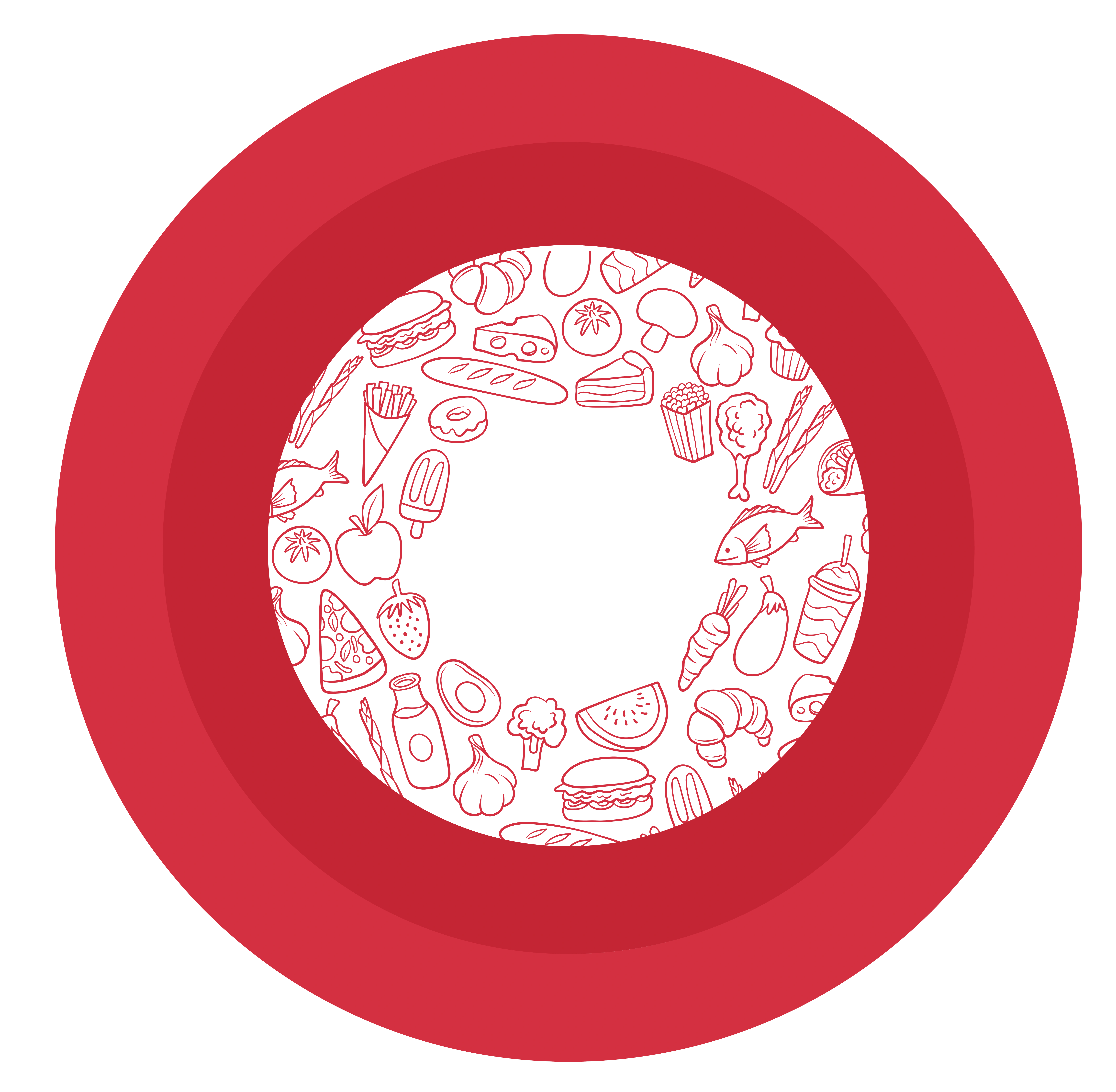 Center food decoration